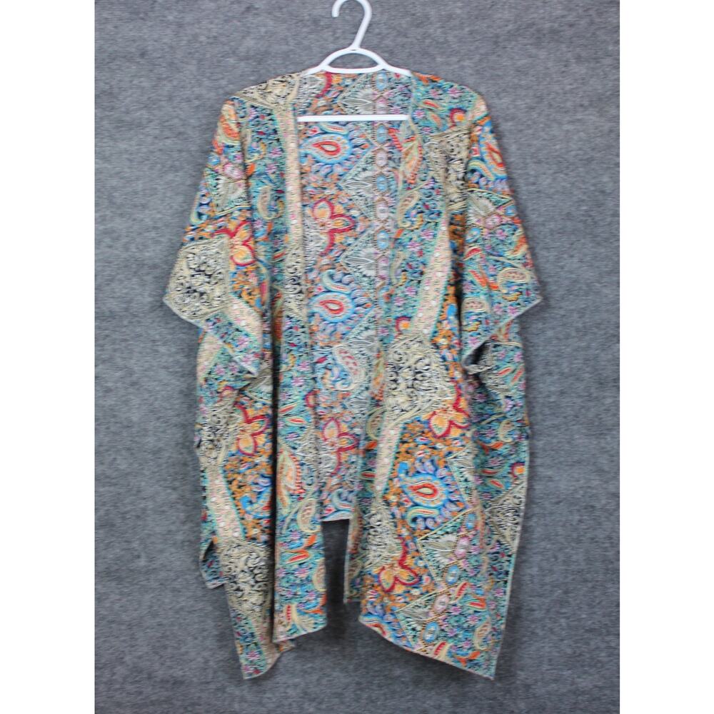 Women's‎ Kimono Cover-Up One-Size Paisley Print Multi Color